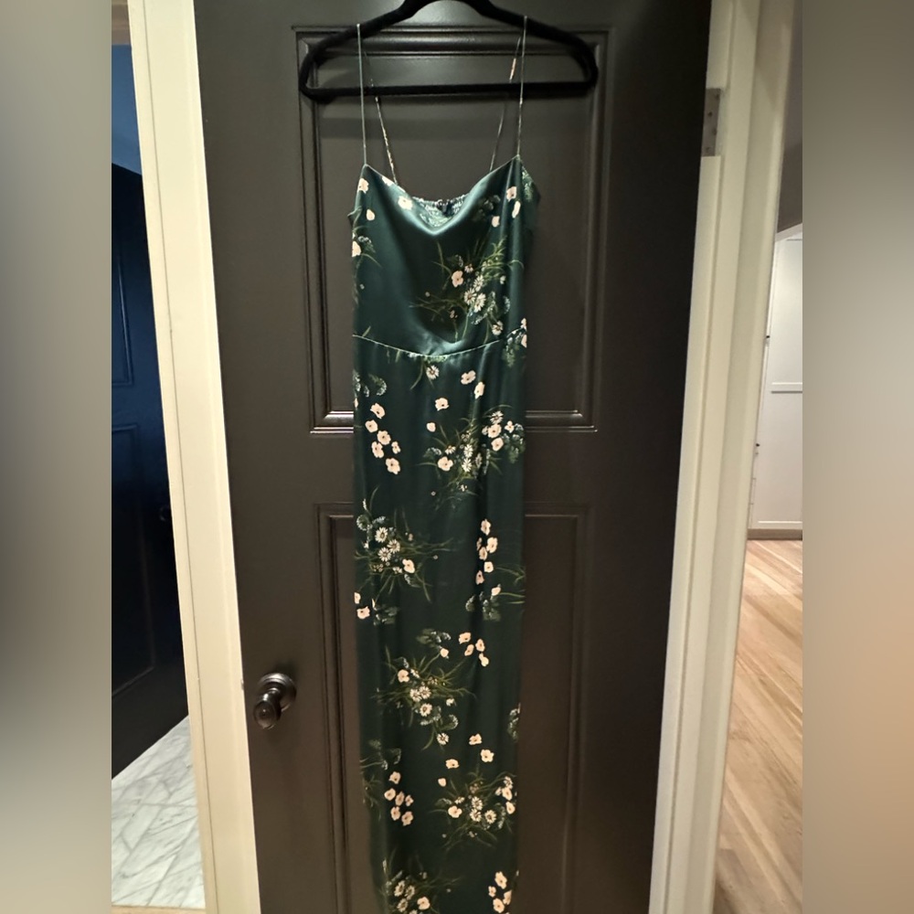 Reformation Frankie silk dress